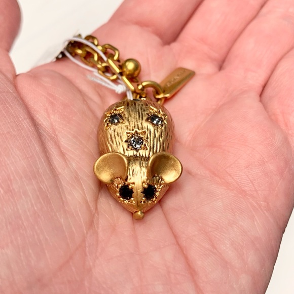 JEWELED MOUSE BAG CHARM - Picture 8 of 11